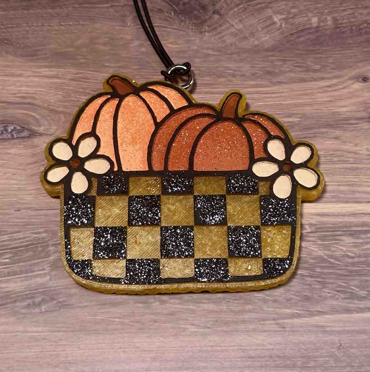 Checkered Basket- Mahogany Teakwood