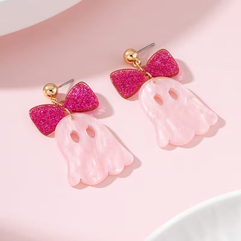 Pink Bow/Ghost Dangle