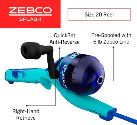 2-1/2' SPLASH FLOATING SPINCAST KIDS COMBO AGE: 3-5