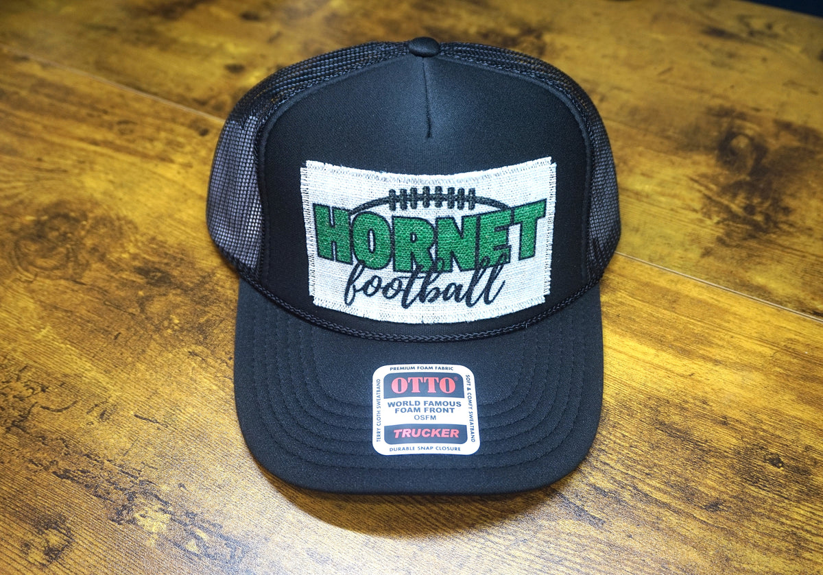 Hat: Black -Hornet Football