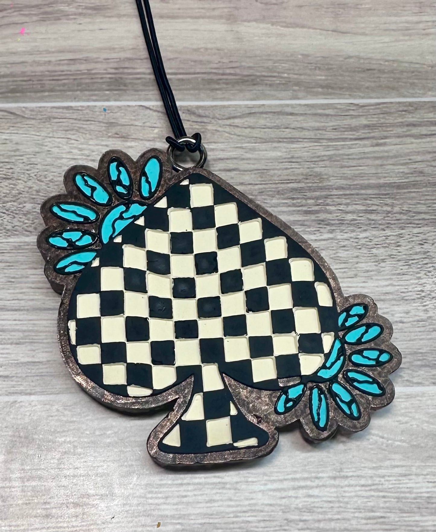 Checkered Heart- Butt Naked