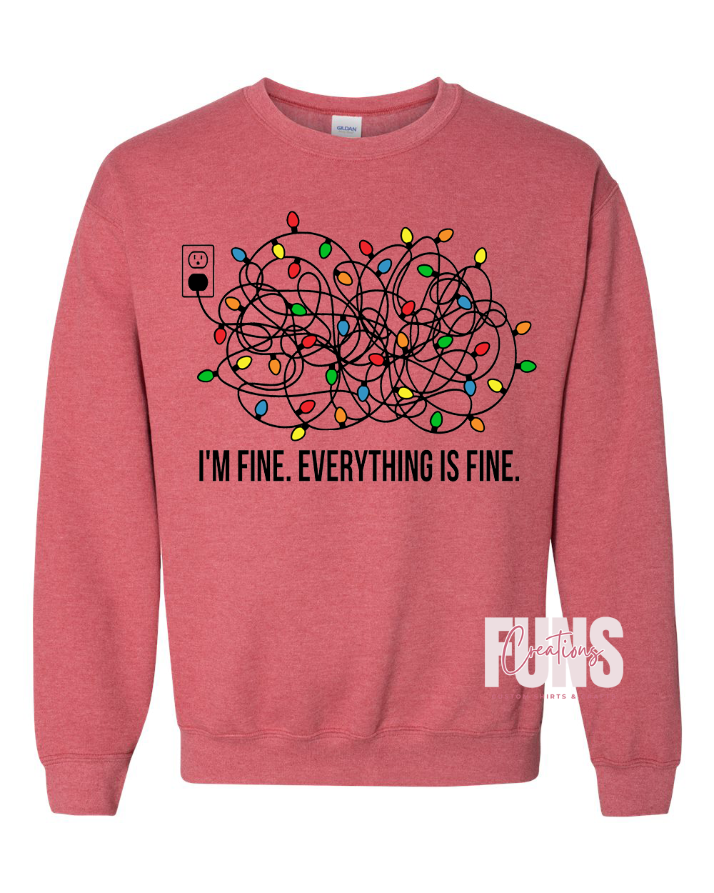 I'm Fine Christmas Lights