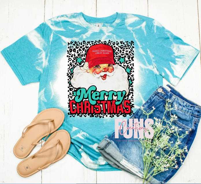 Leopard MAGA Santa DTF Transfer