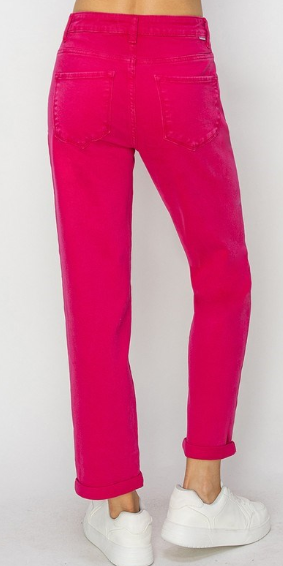 Pink Risen HR Ankle BF Cuff