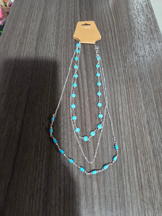 3 Layer Turq Necklace