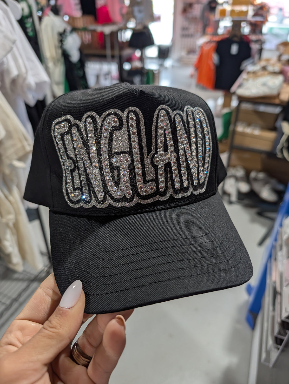Custom Rhinestone Glitter Hat