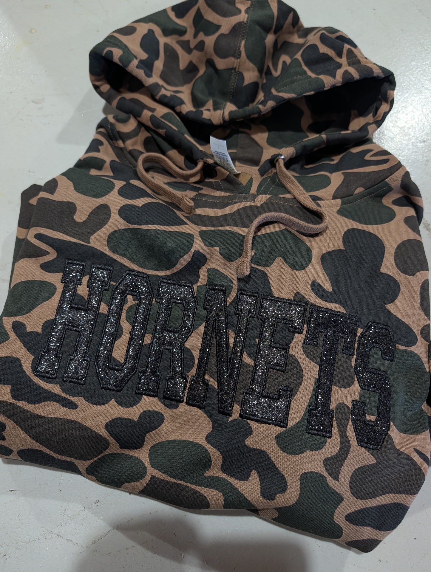 Hornets Glitter Duck Camo Hoodie