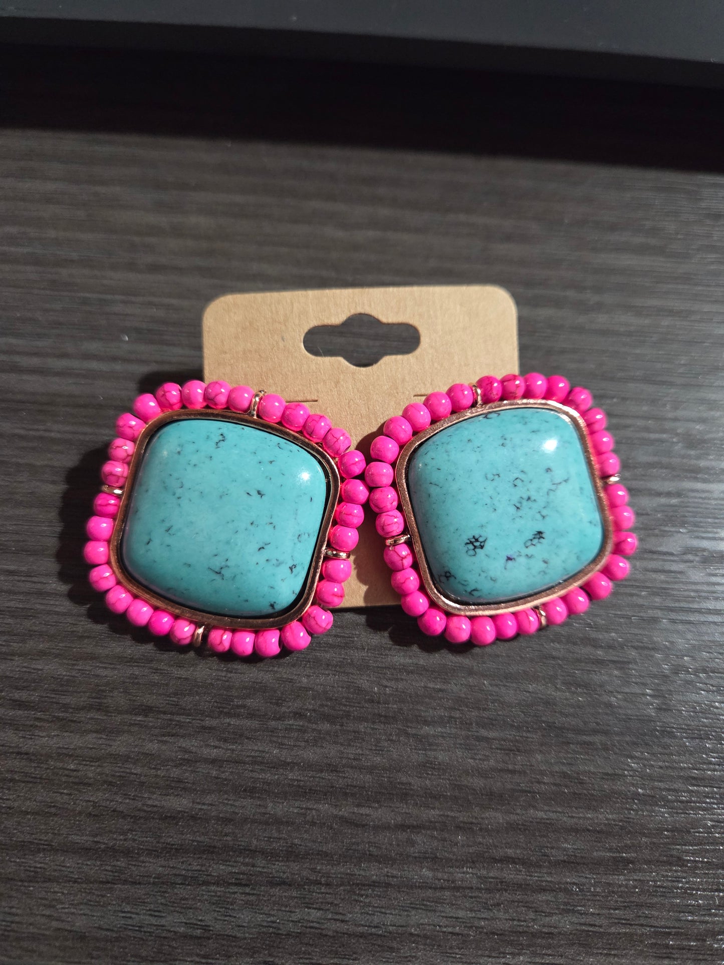 Western Lg Square Studs