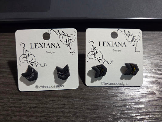Blk Arrow Studs