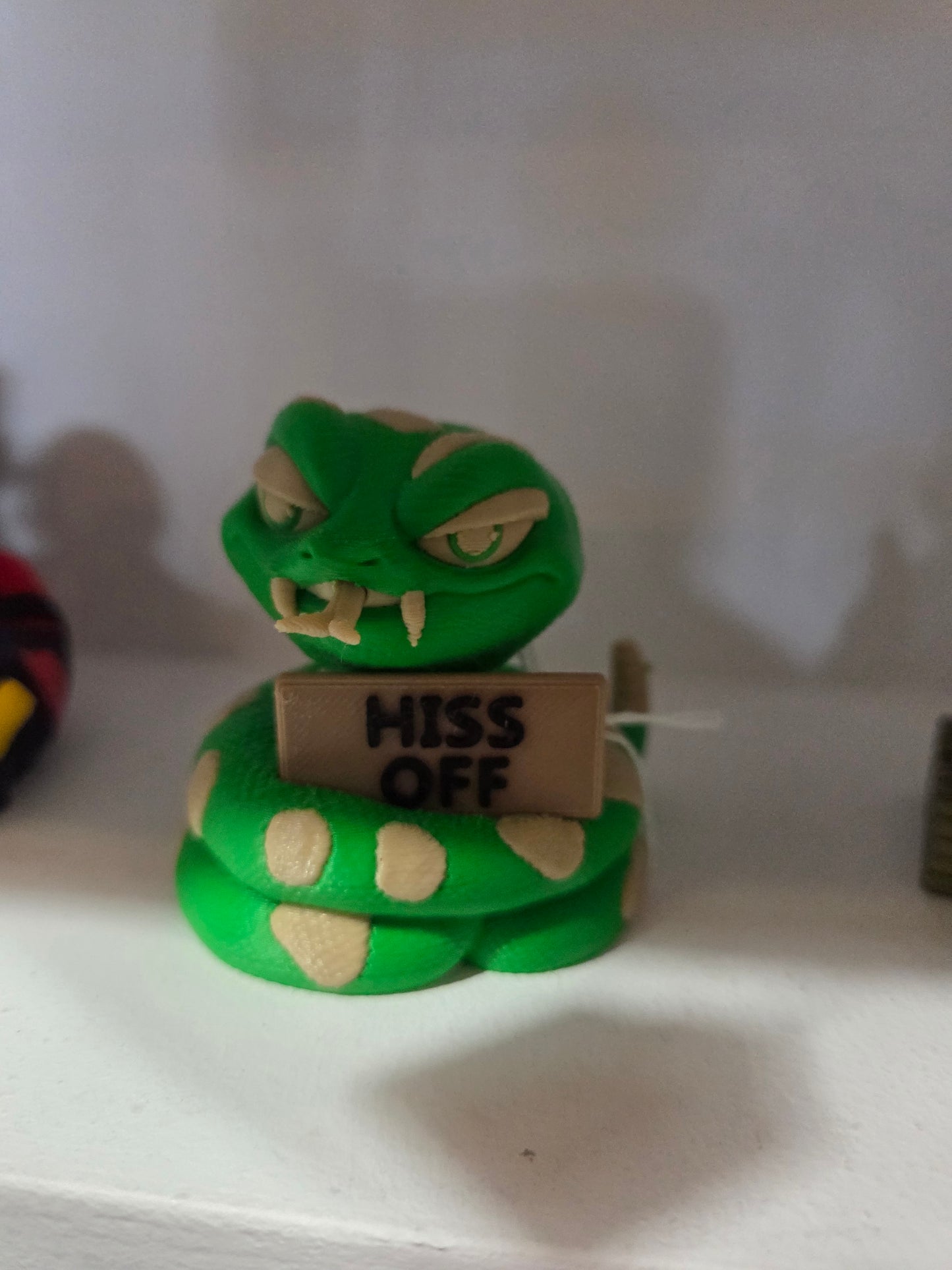 3D Snake With Sign