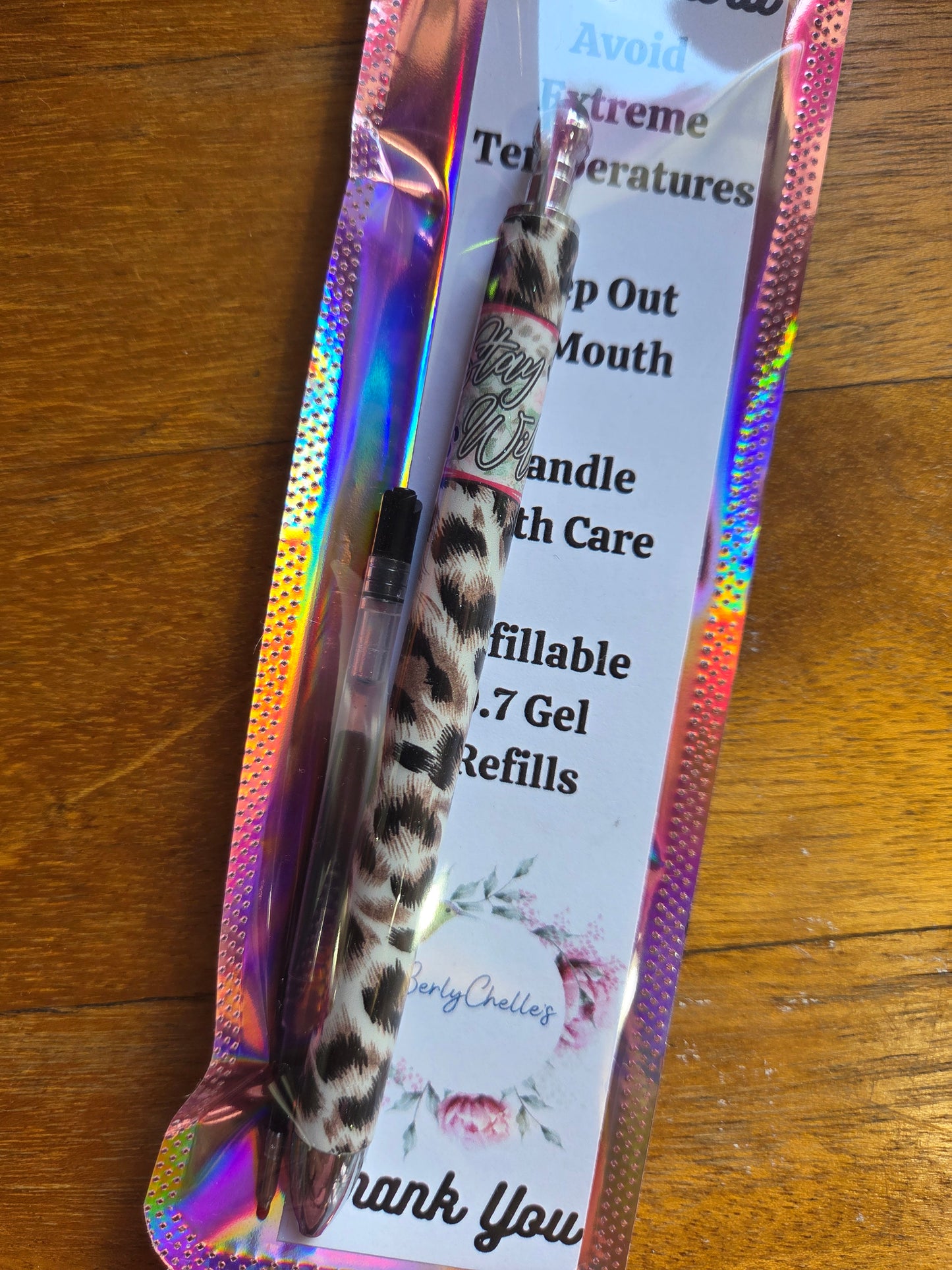 Stay Wild Leopard Gel Pen