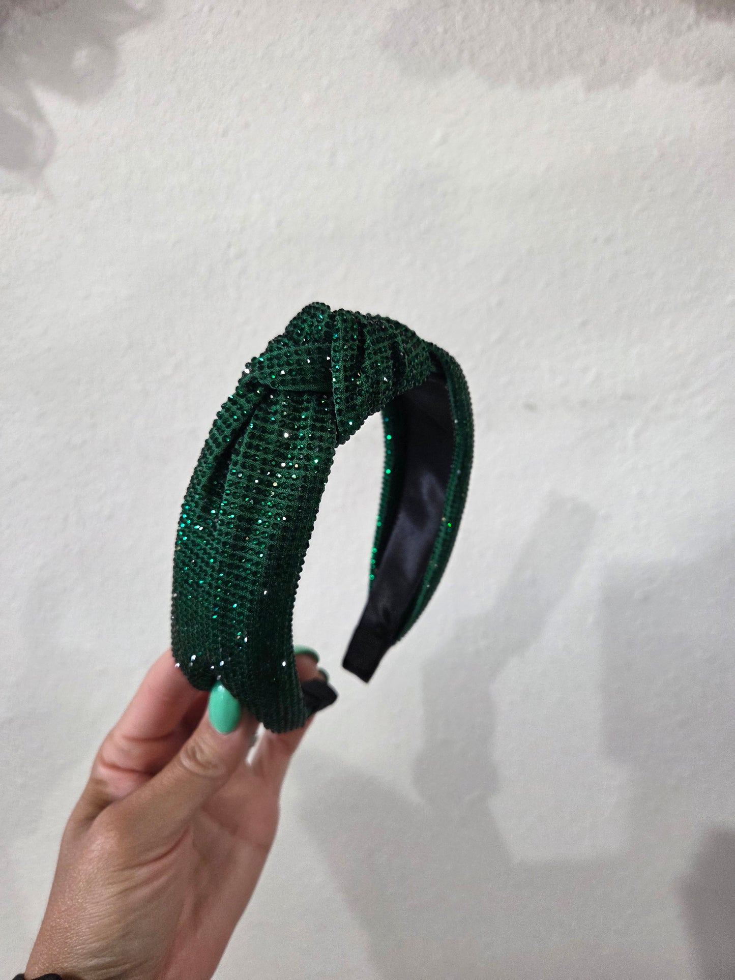 Green Rhinestone Headband