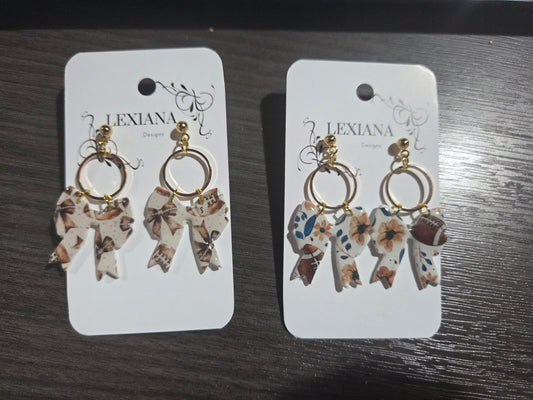 Resin Fball Bow Dangle