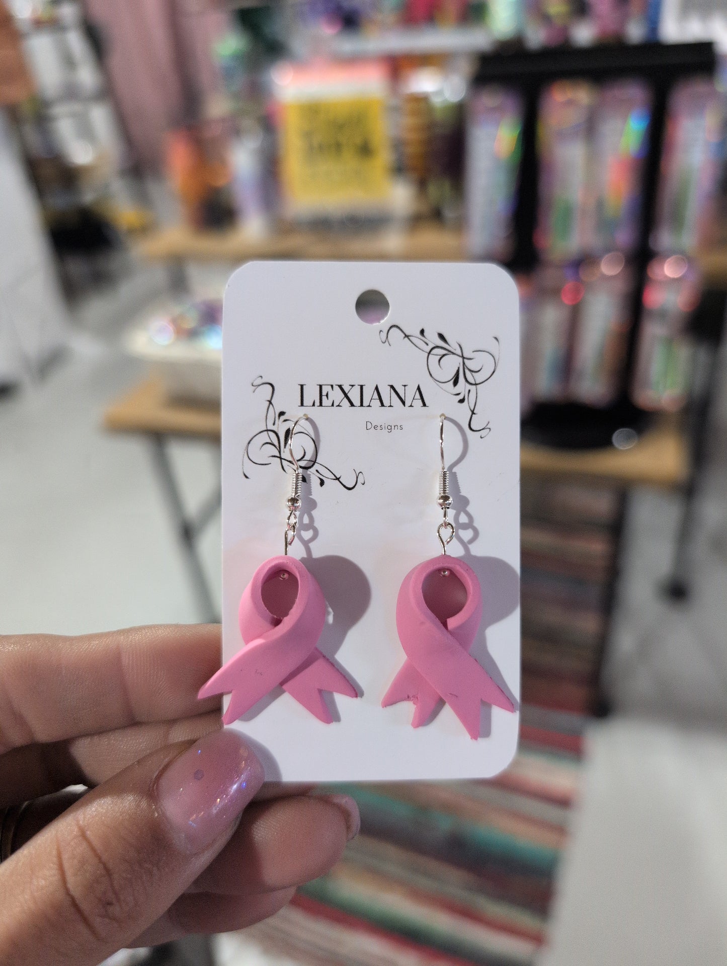 Breast Cancer Ribbon SILVER