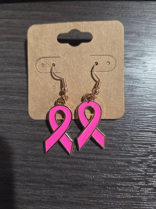 Pink Ribbon Dangle