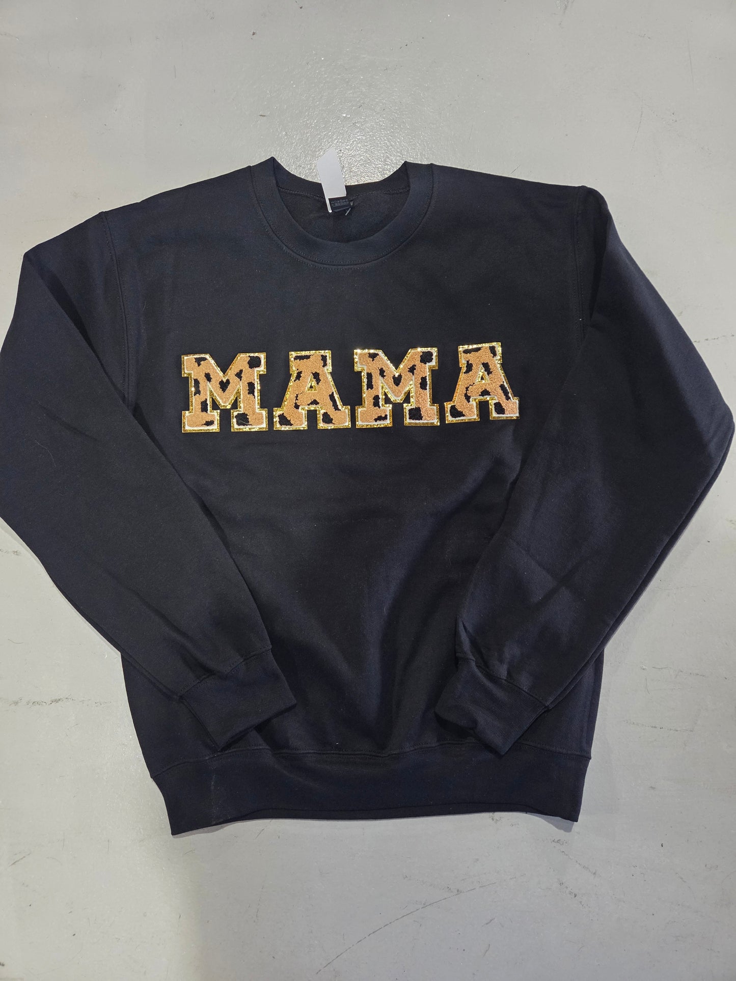 Leopard Mama Patch Sweater
