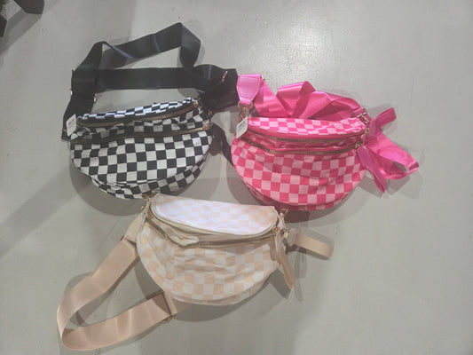 Checkered Crossbody Bag