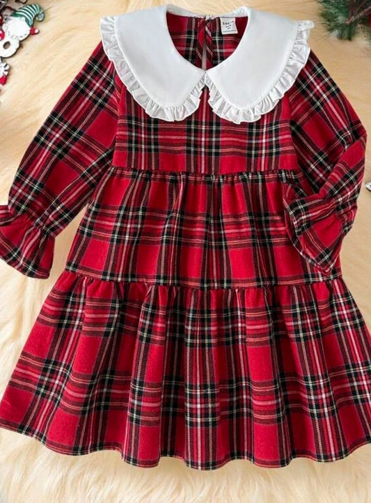Girls Plaid Christmas