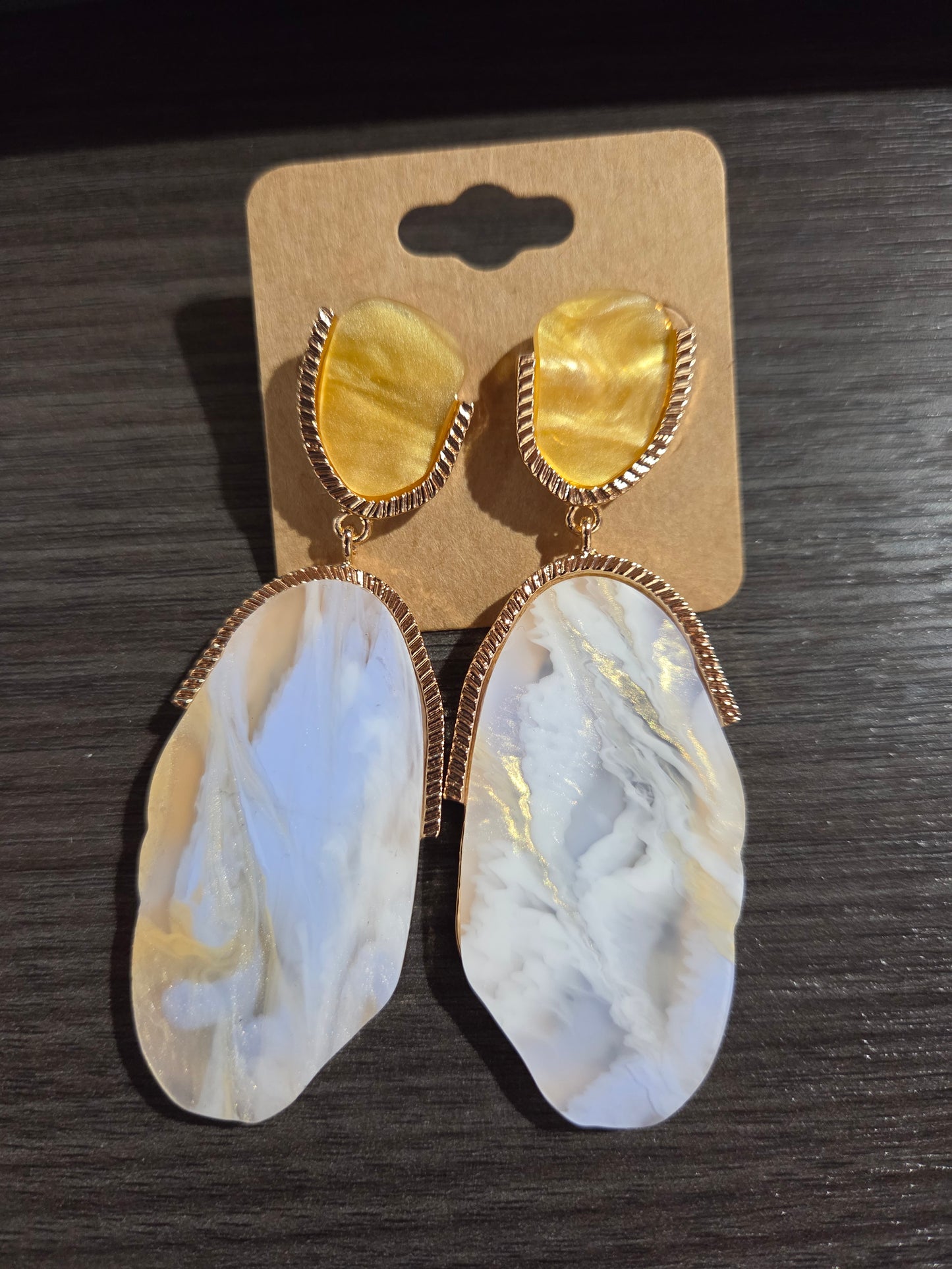 Marble Gemstone Dangle