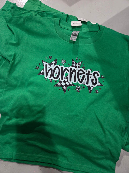 Checkered Star Hornets Tee