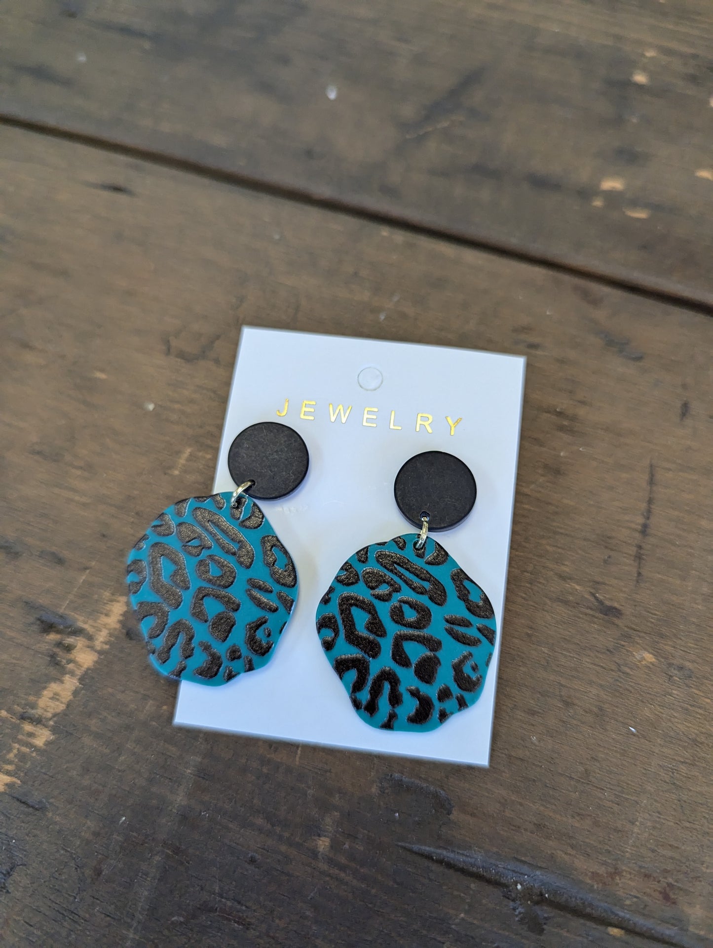 Green Leopard Dangle