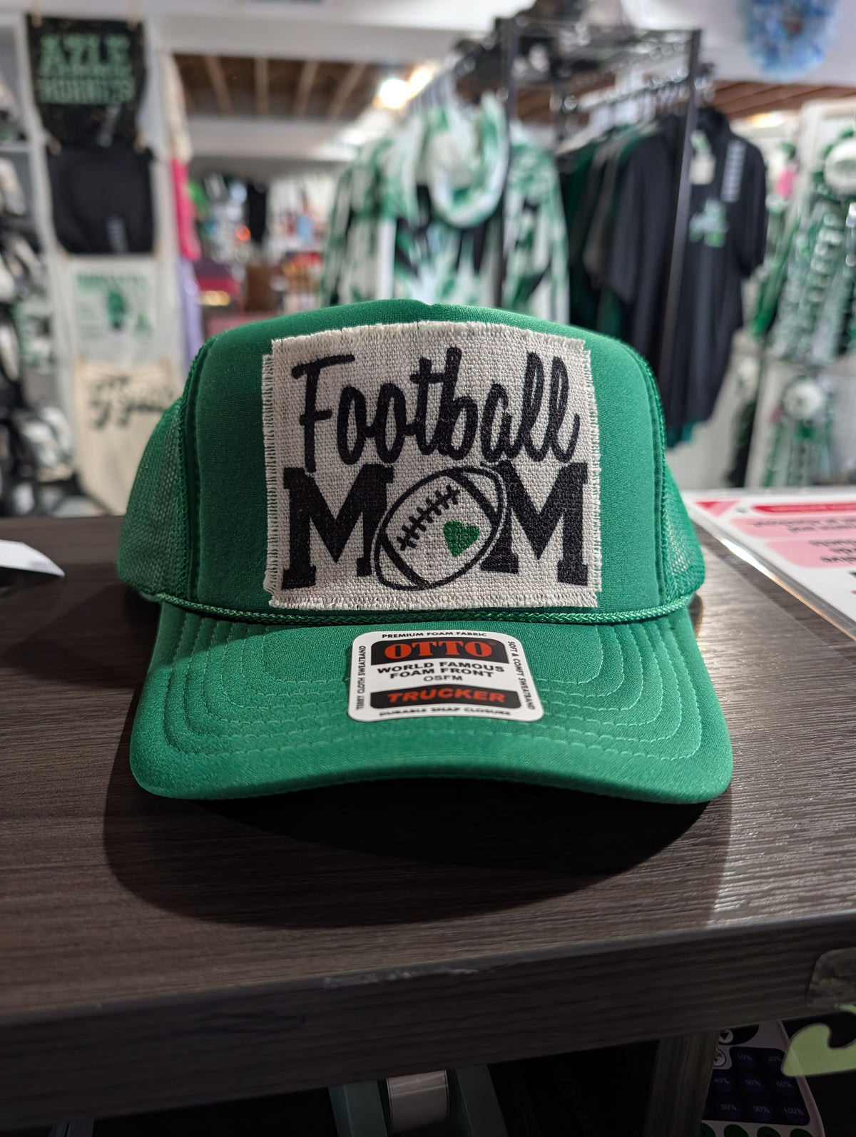 Football Mom Green Hat