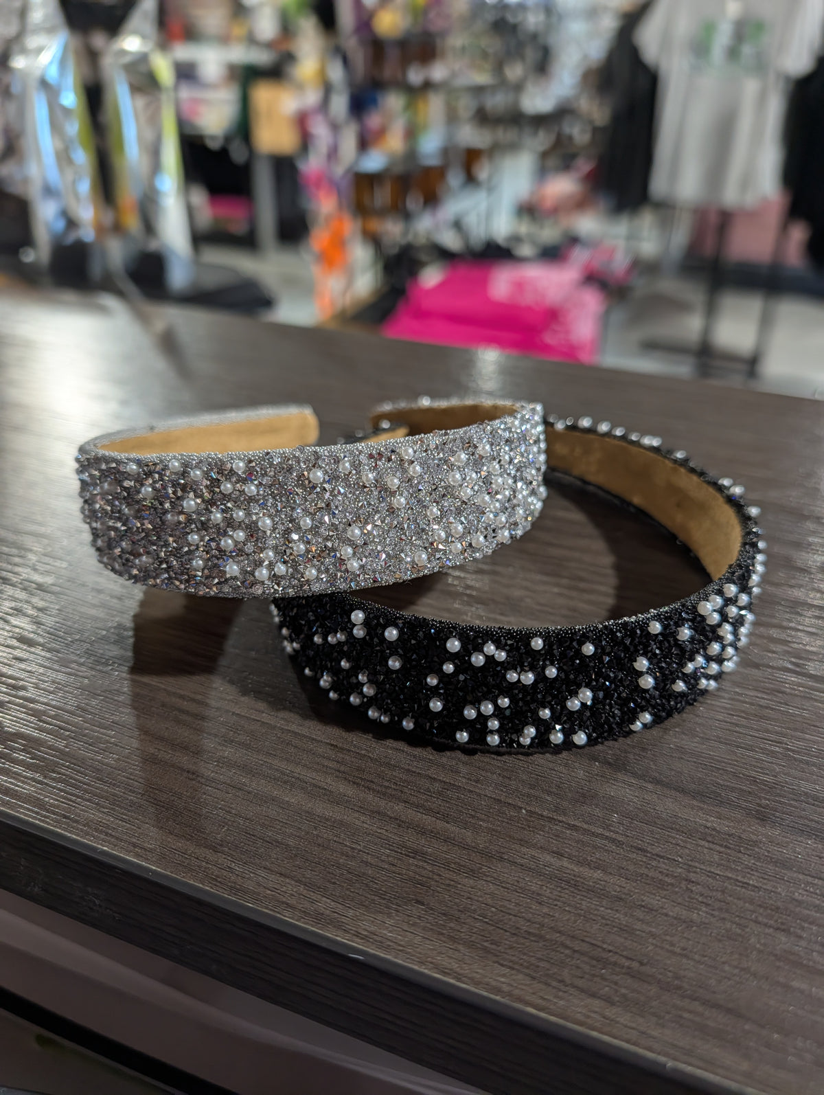 Rhinestone Pearl Headband