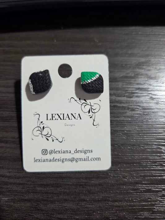 Blk/Green Studs