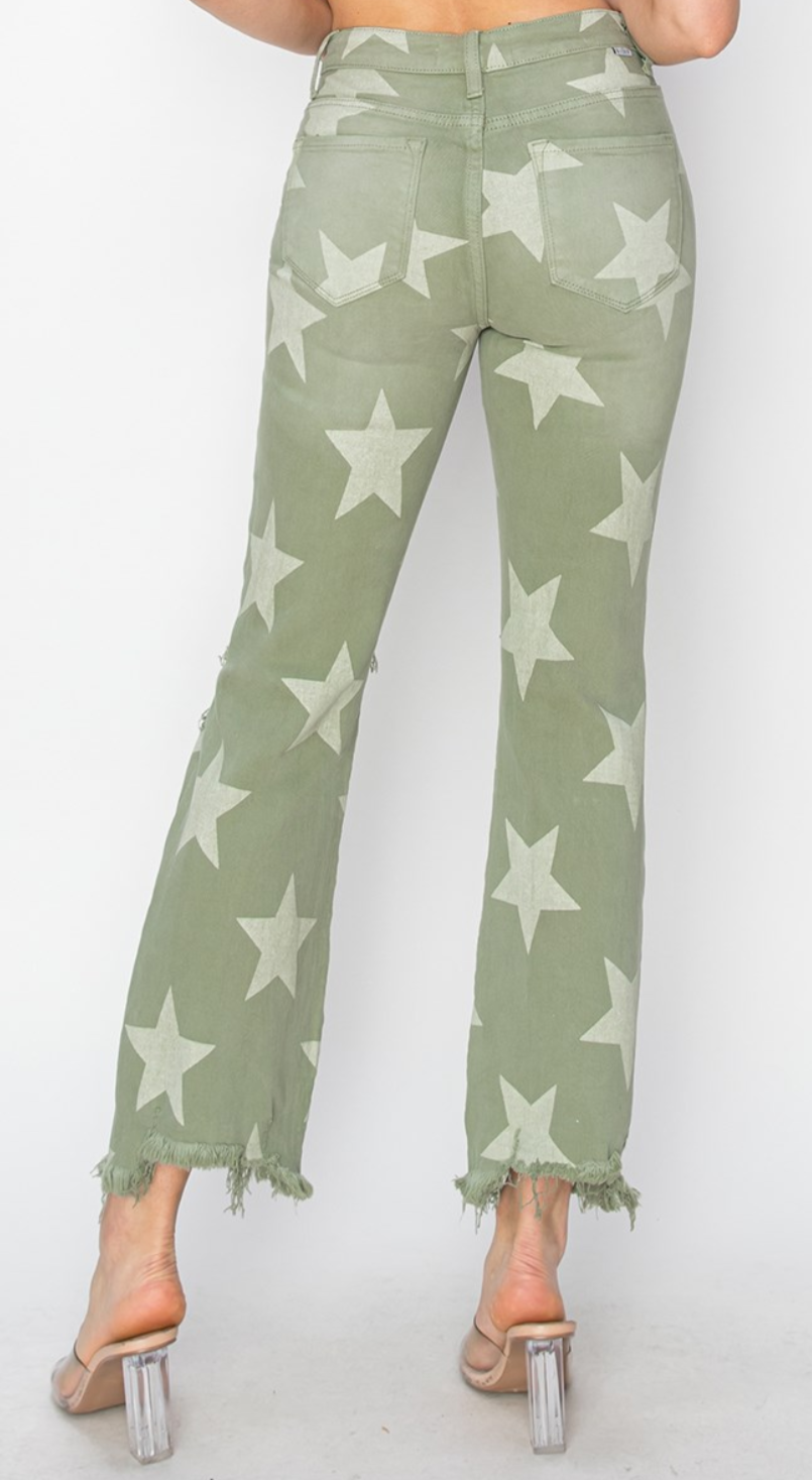 Risen Crop Straight Star Olive