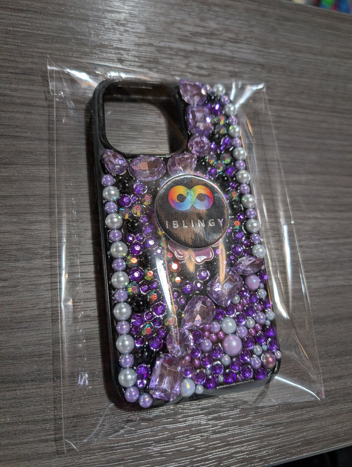 Black/Purple iPhone 15 Pro Max Case