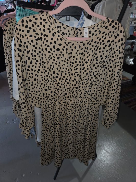 Dalmatian Print Dress