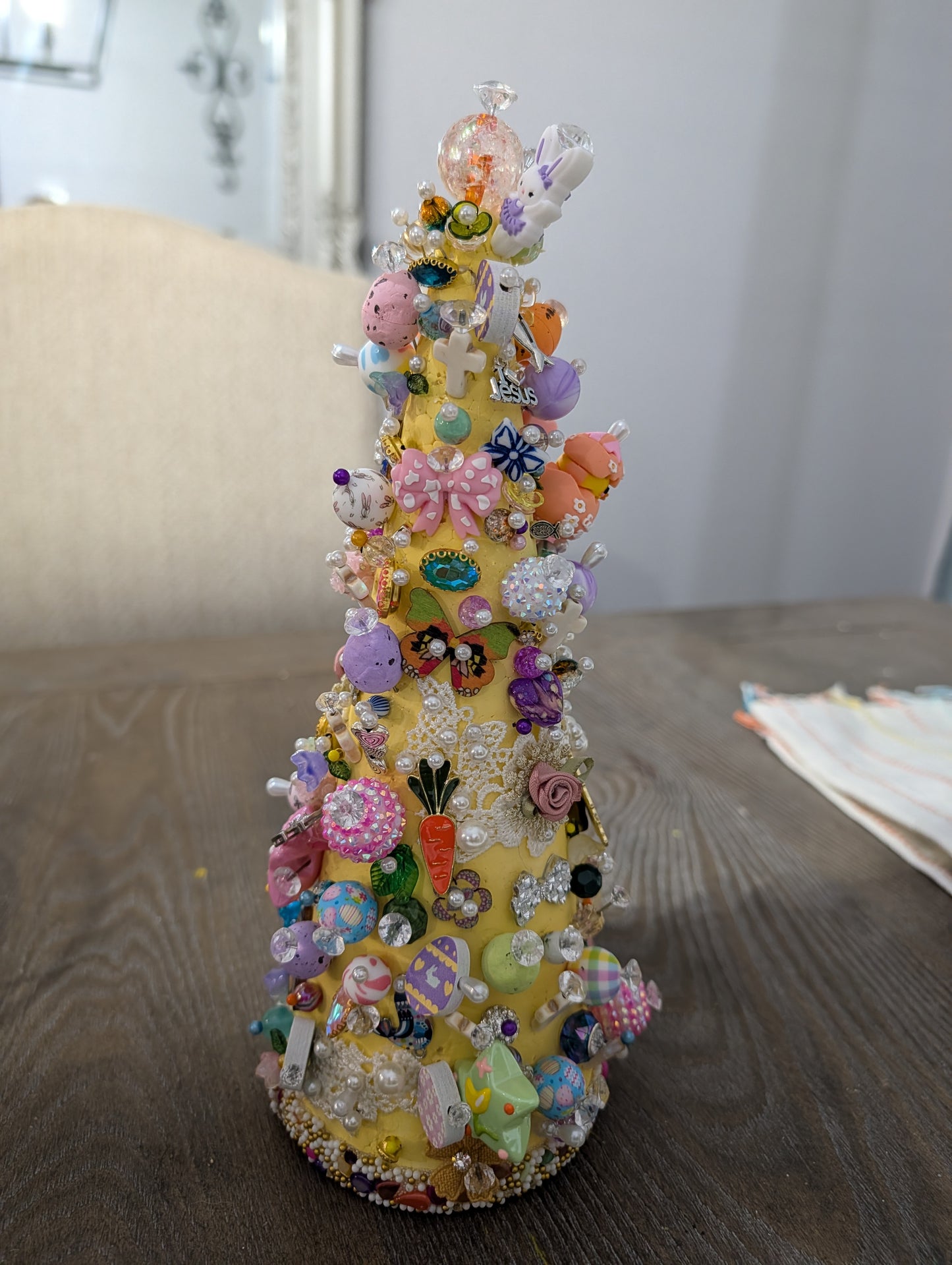 Yellow Easter Bead Tree