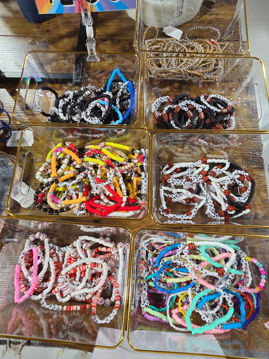 $2.50 Bead/Clay Bracelet