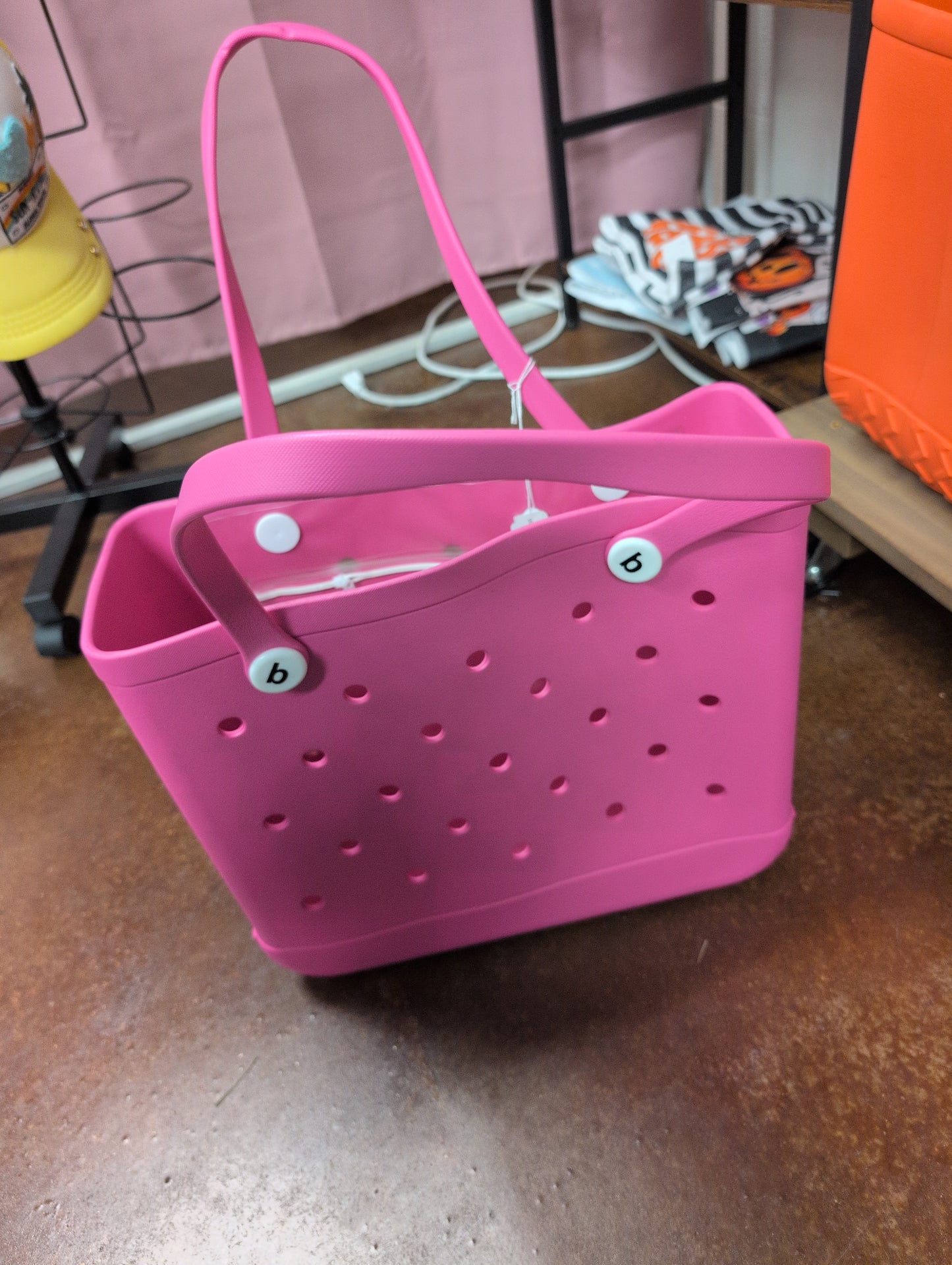 Rubber Tote Large - Pink