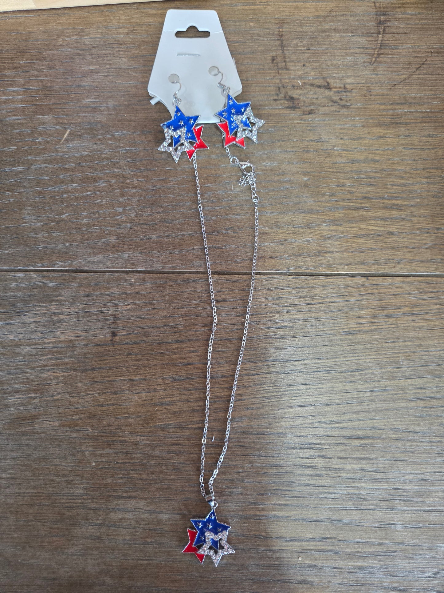 3 Star Necklace & Earrings