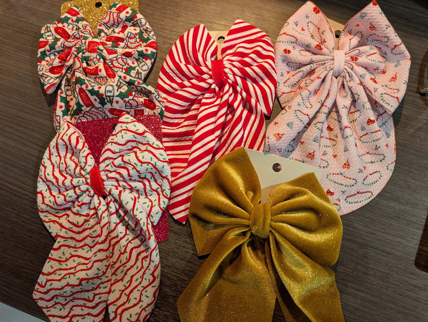 Christmas Fabric Bow