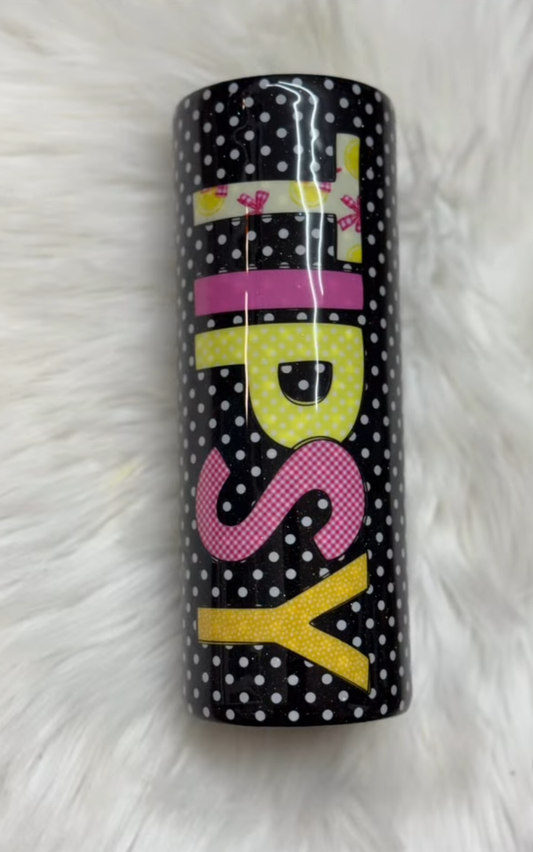 24 oz Tipsy Polka Dot