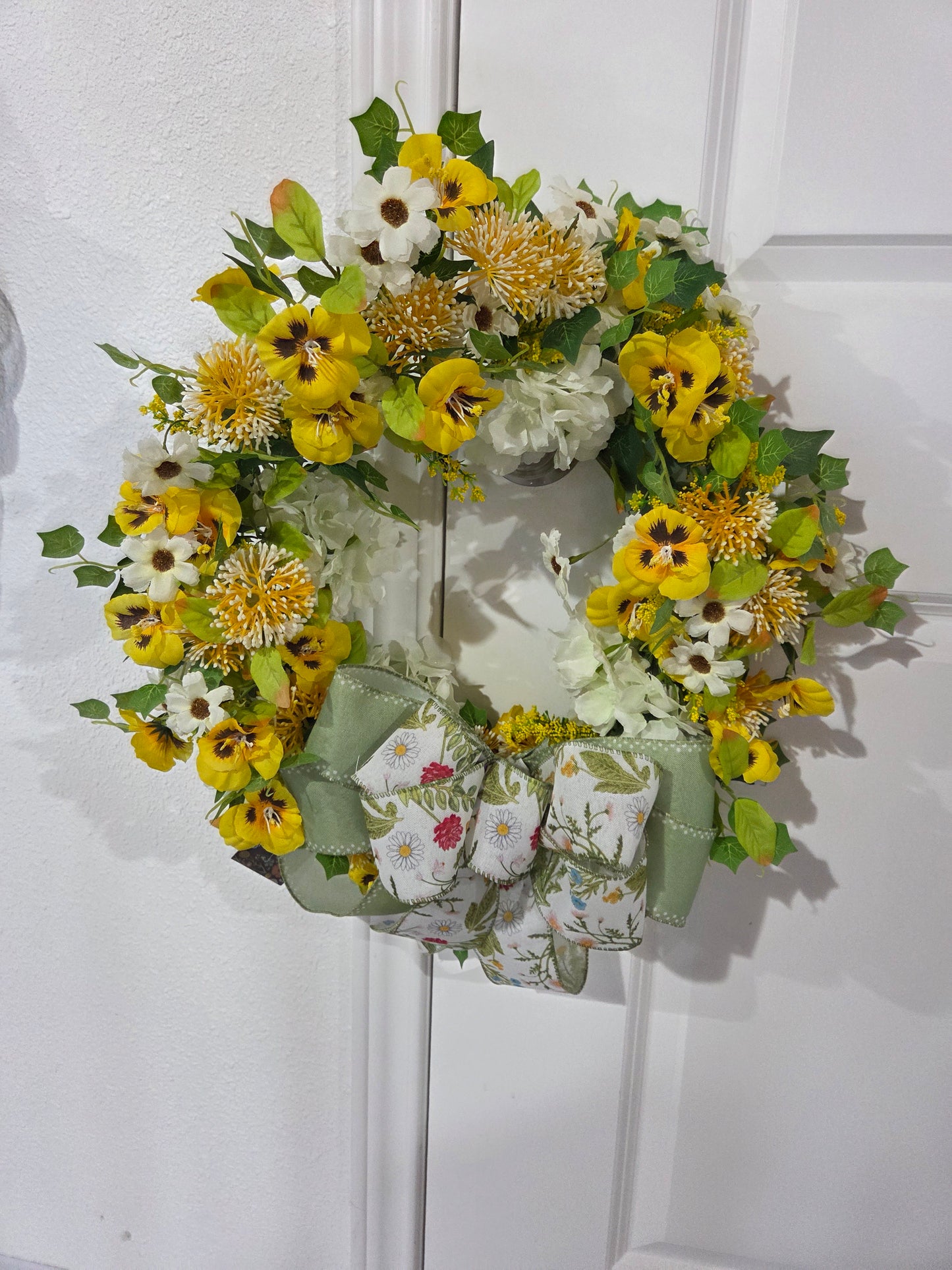 Yellow Floral Wreath
