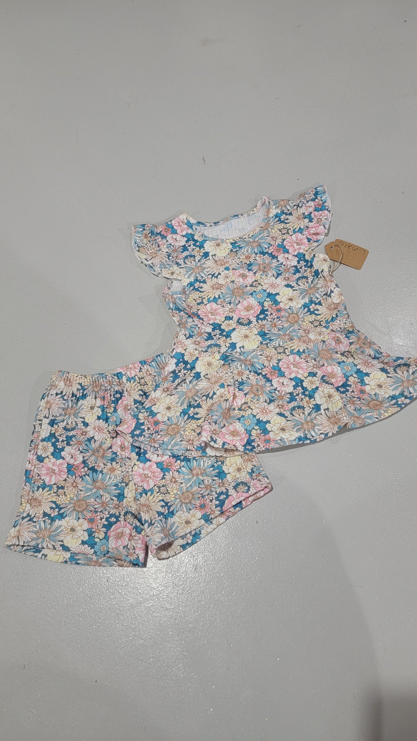 Girls Floral Set