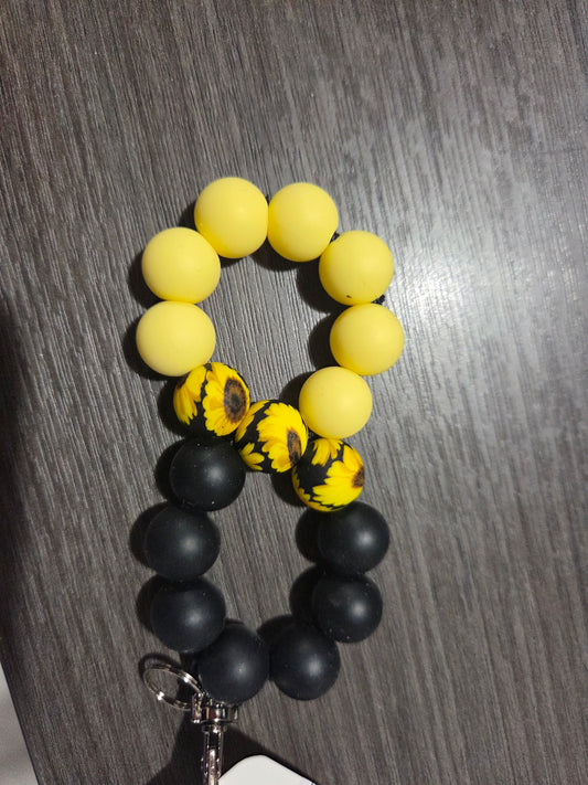 Sunflower Infinity Keychain