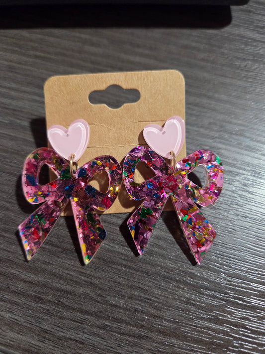 Confetti Bow Dangle