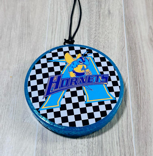 Checkered Hornets - Black Coconut