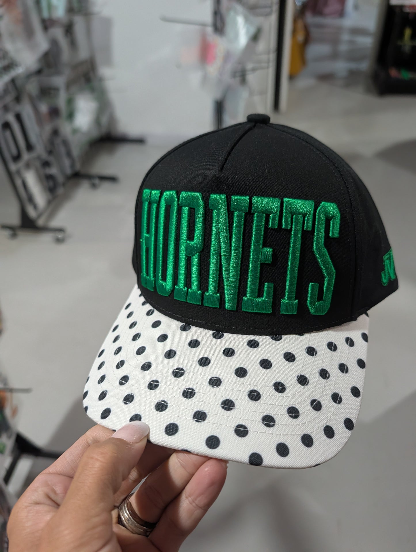 Hornets Puff Polka Dot Hat