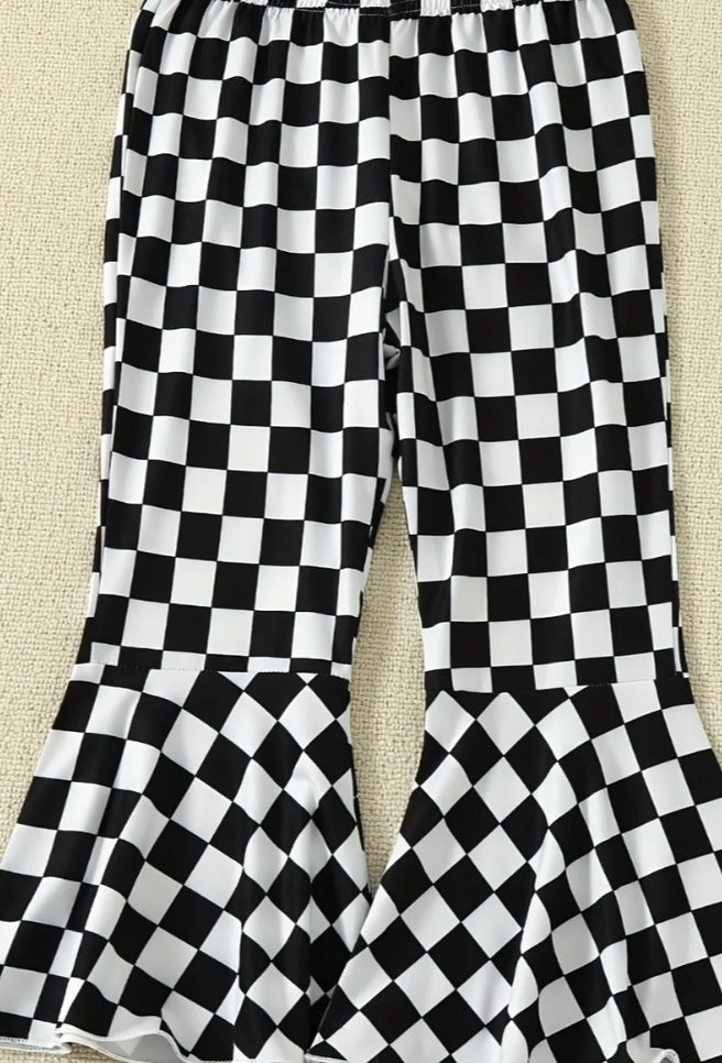 Girls Checkered Pants