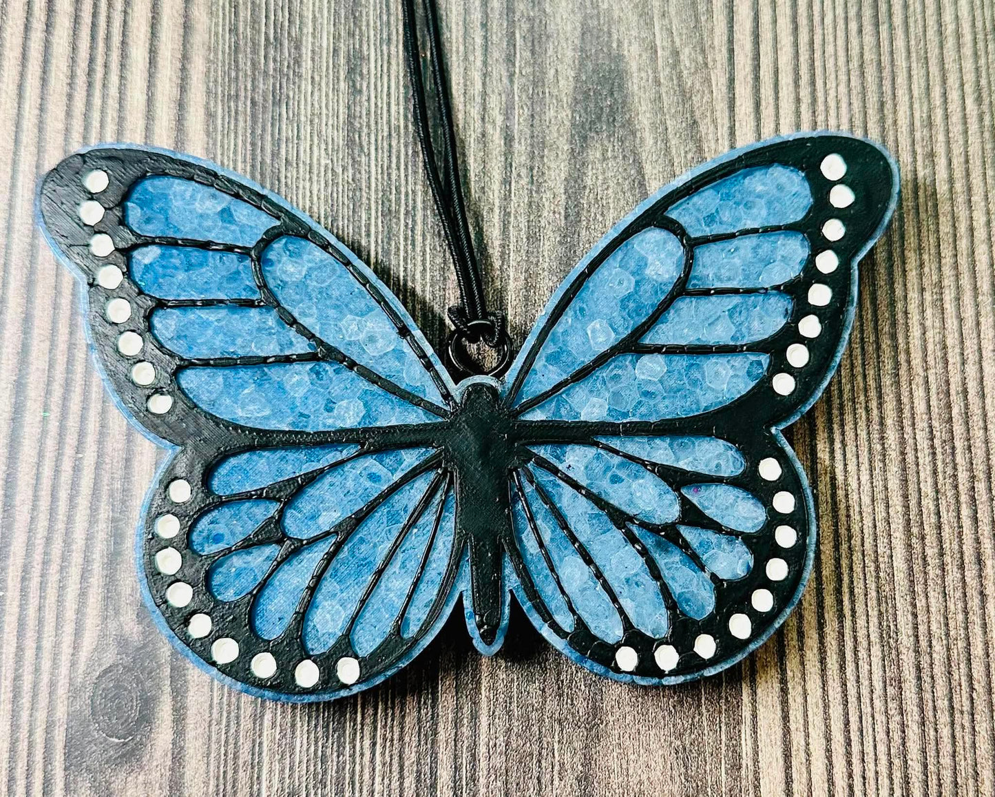 Blue Butterfly - Black Ice