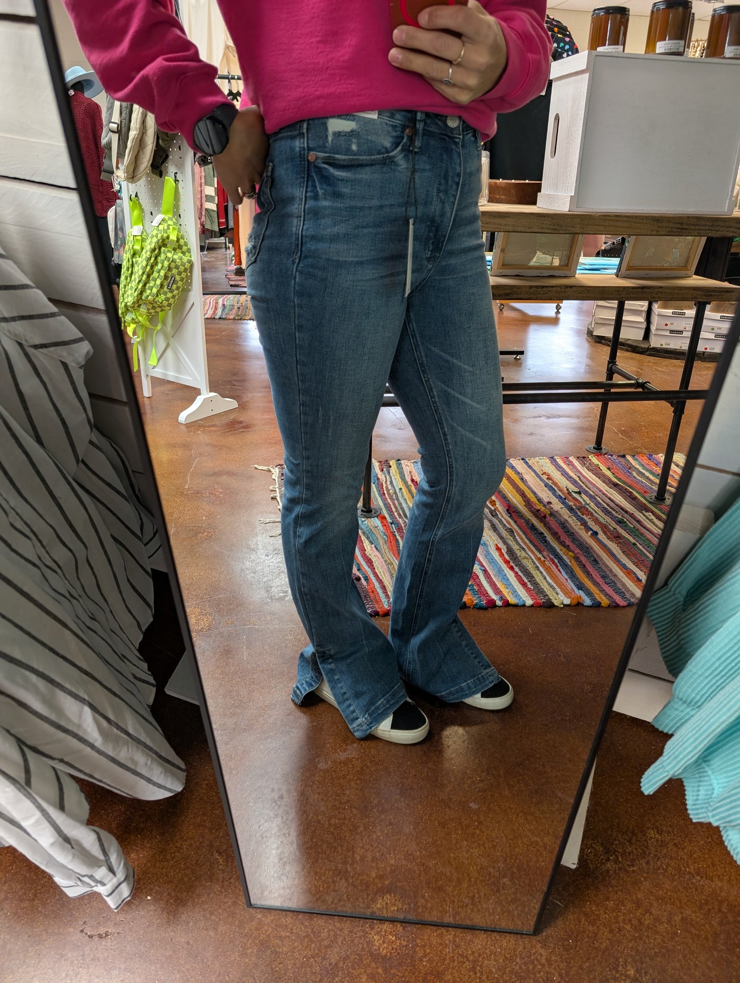 Side Part Bootcut Judy Blues
