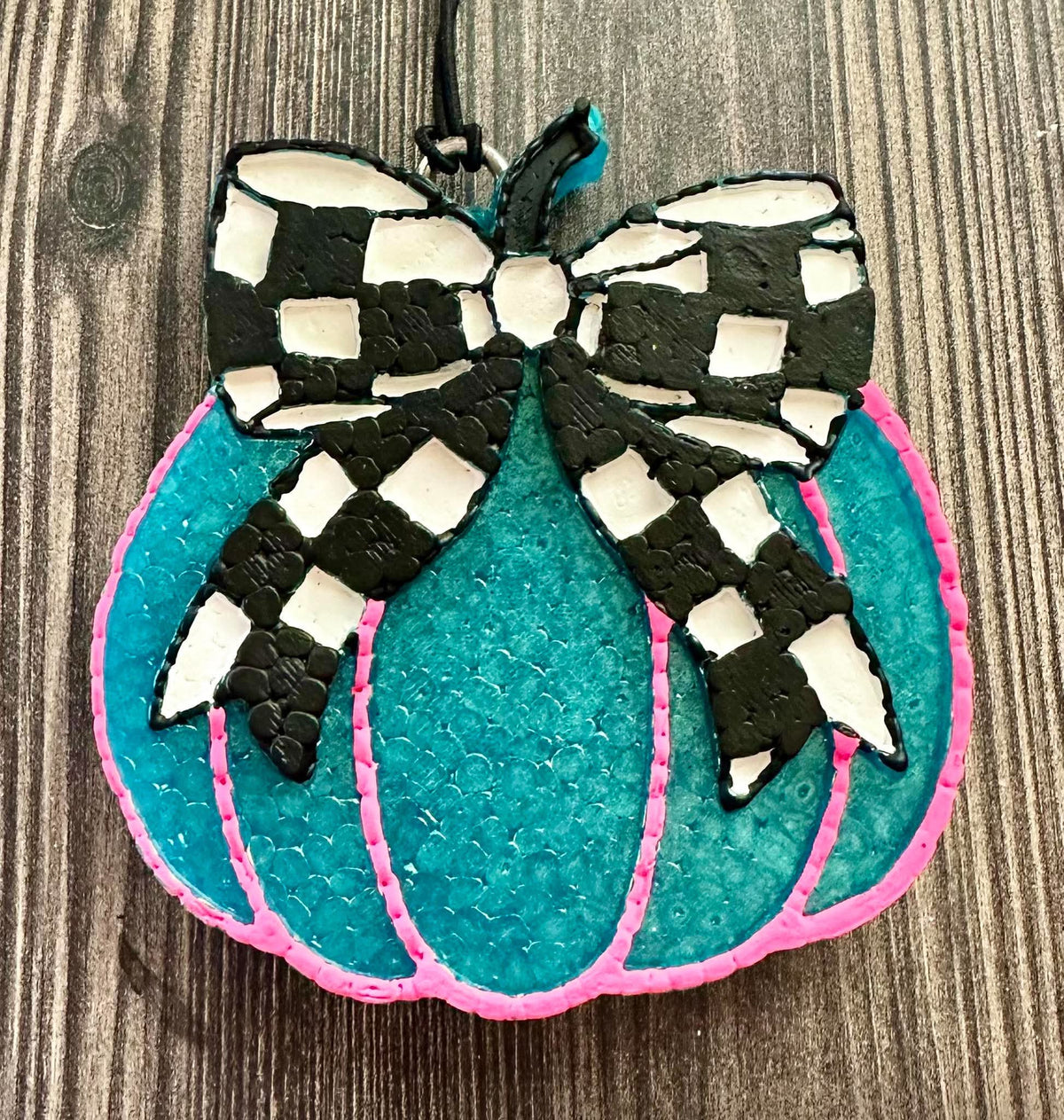 Check Bow Pumpkin-Luxe