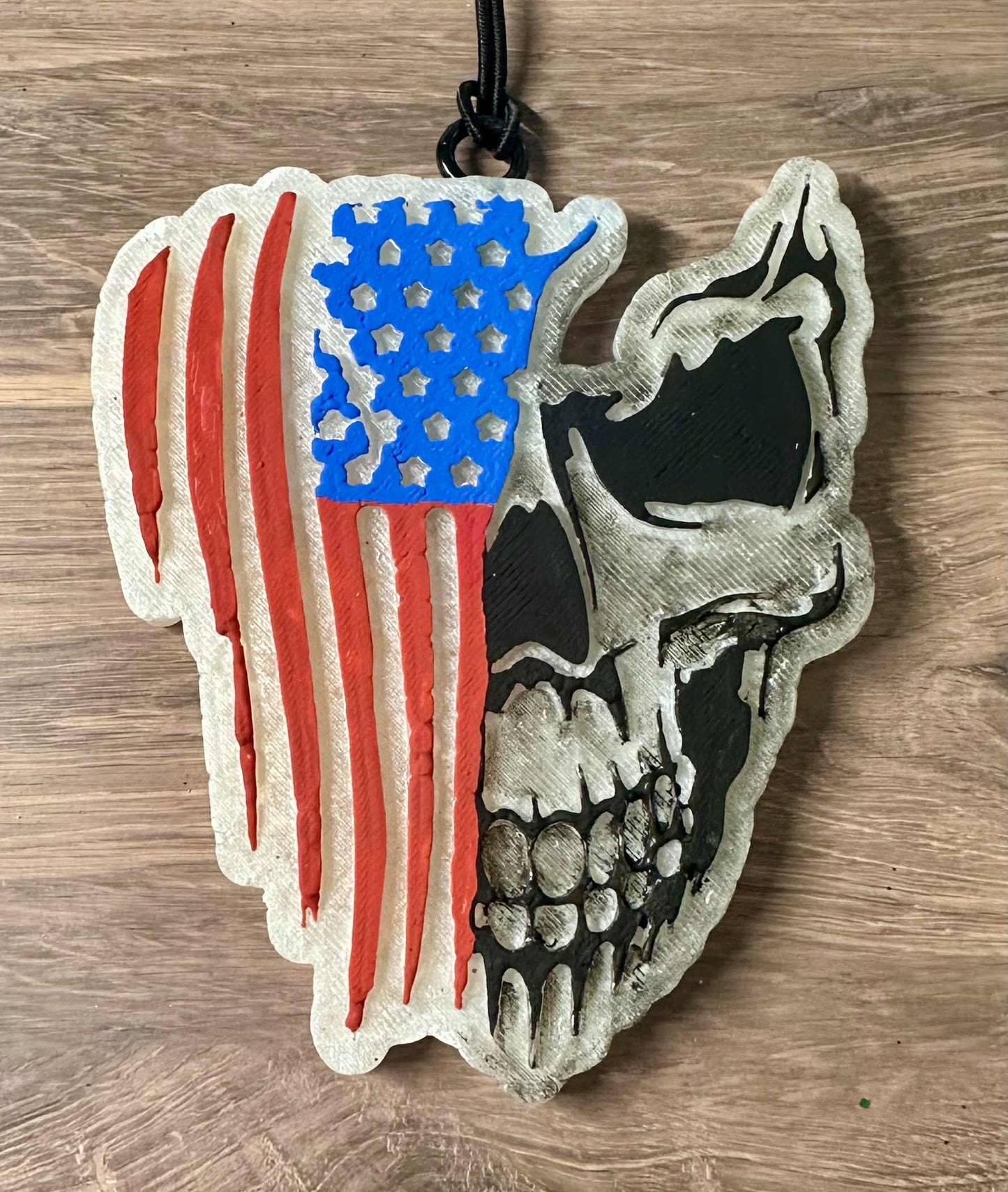 Flag Skull - Leather