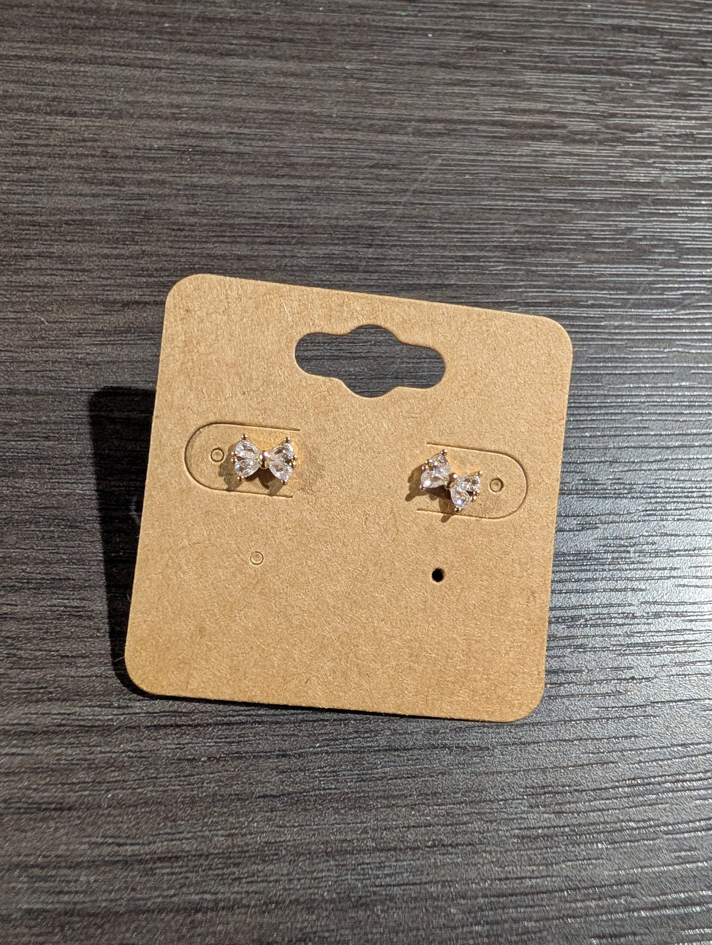 Mini Crystal Bow Studs