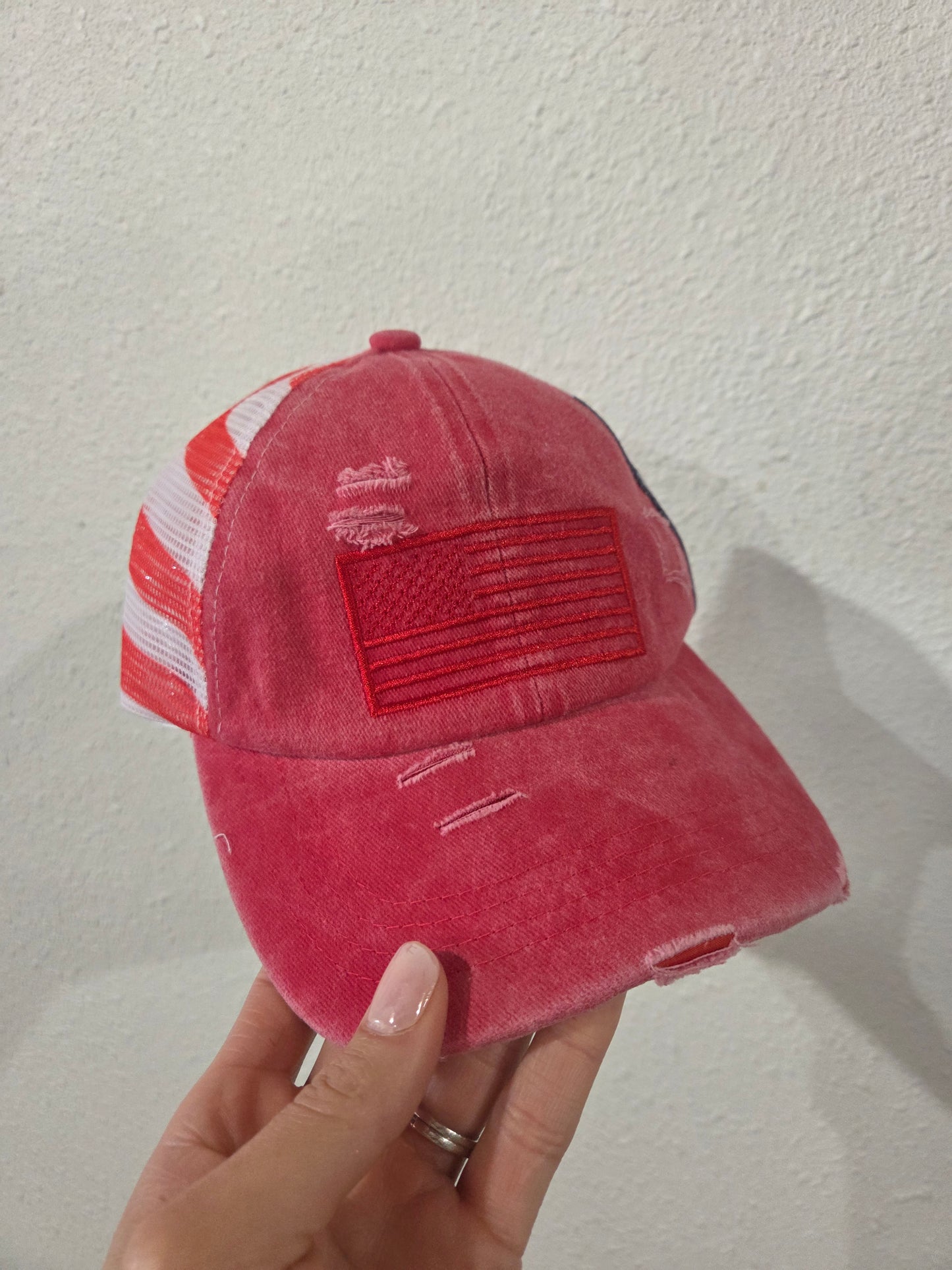 Distressed Flag Hat